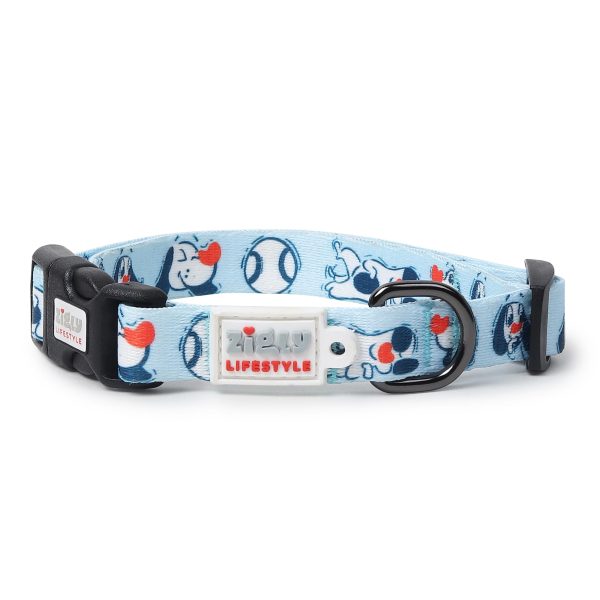 ZL Doodle Dog Collar & Leash Set - Blue - Image 3